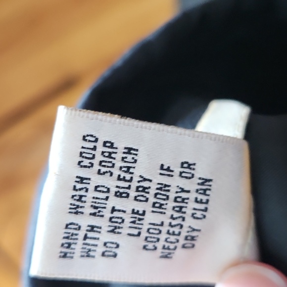 Black 100% Silk Beaded 3/4 Sleeve Fitted Button Down Lined Tunic Sz6 - Picture 7 of 12